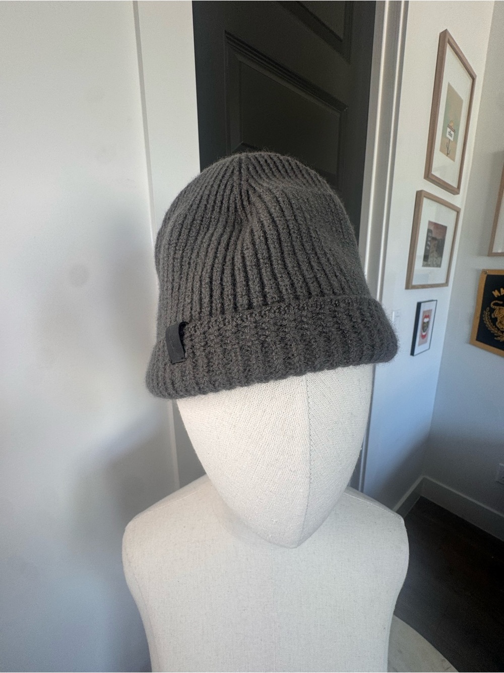 All Saint wool - Gray Knit Beanie Hat